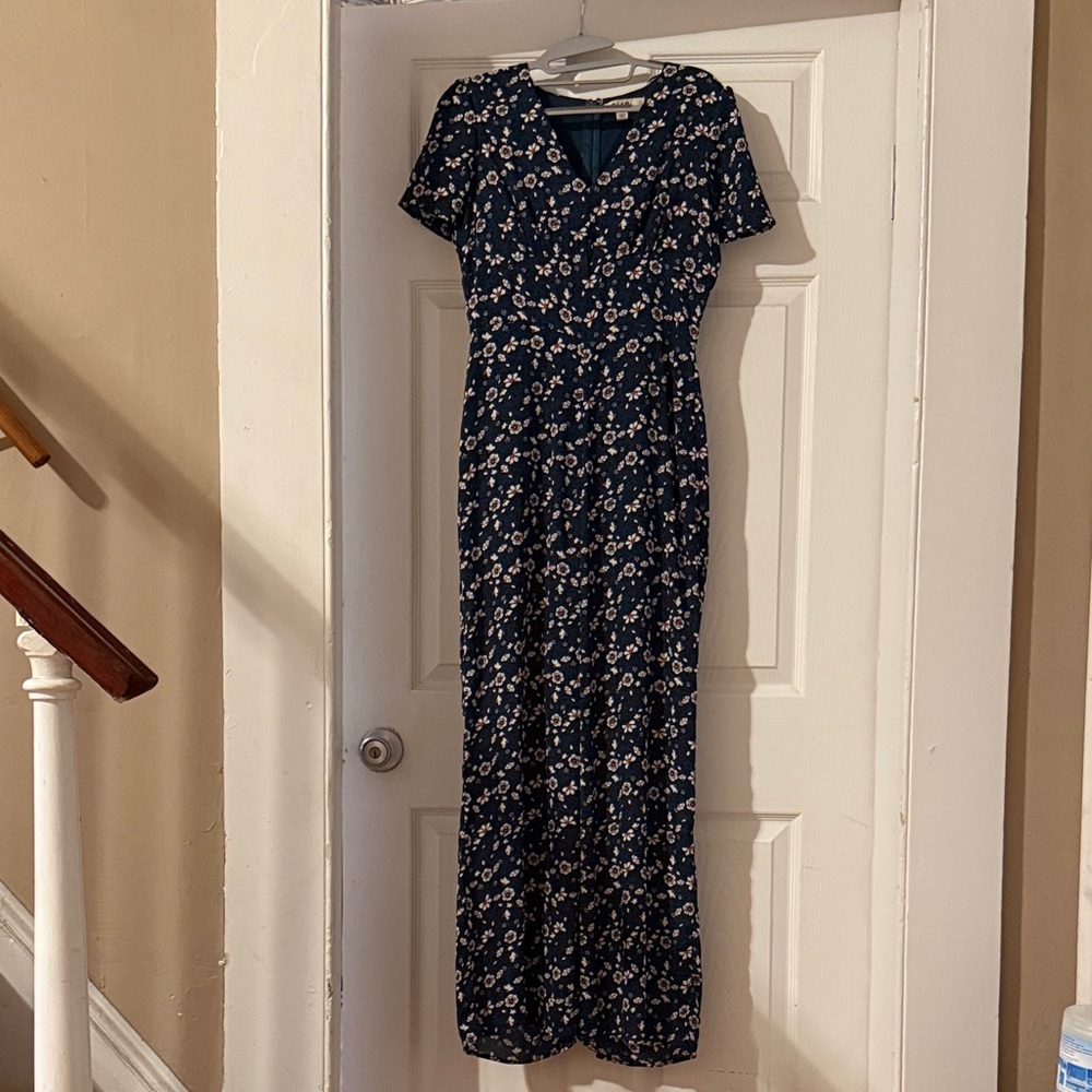 Miami Midnight Blue Floral Jumpsuit